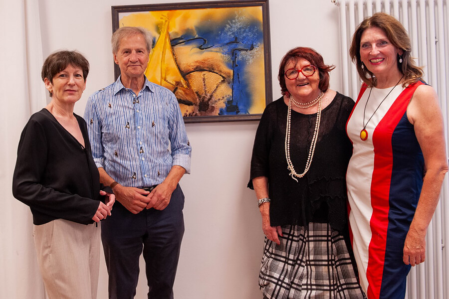 Ausstellungseröffnung von Monika Kempf im Kulturbahnhof Ausstellungseröffnung von Monika Kempf im Kulturbahnhof